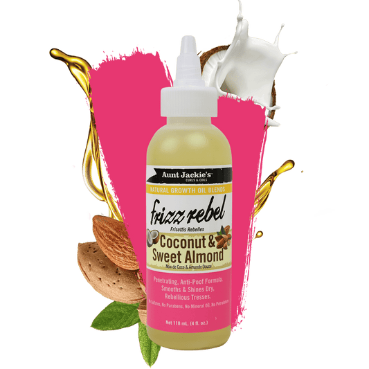 AUNT JACKIE'S FRIZZ REBEL COCONUT & SWEET ALMOND OIL 6OZ