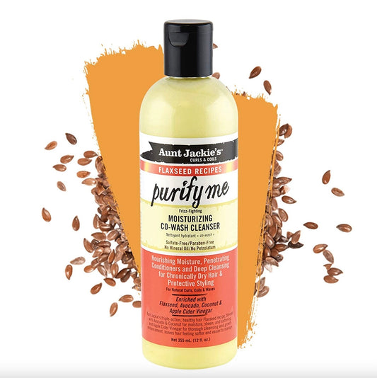 AUNT JACKIE'S PURIFY ME FRIZZ-FIGHTING MOISTURIZING CO-WASH CLEANSER 12OZ