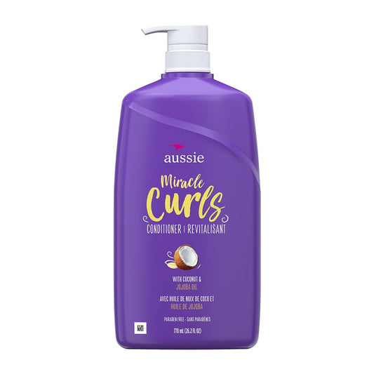 APRÈS-SHAMPOOING HUILE DE COCO ET DE JOJOBA MIRACLE CURLS AUSSIE 26.2