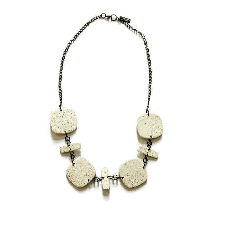 Modern Statement Earrings Handmade from Clay & Sand