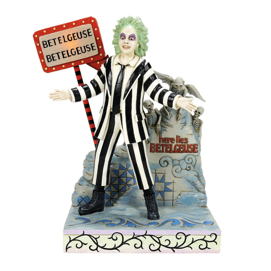 Beetlejuice "It's Showtime!" Light Up Jim Shore