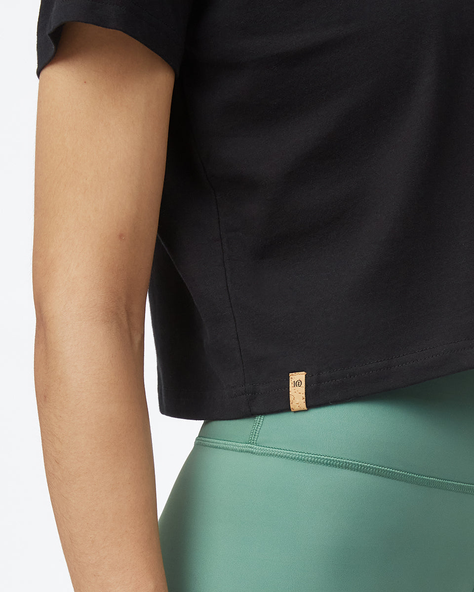 Organic Cotton Relaxed Cropped T-Shirt