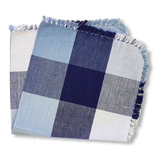 Lemon Tree Blue Denim Cloth Napkin - Set of 4