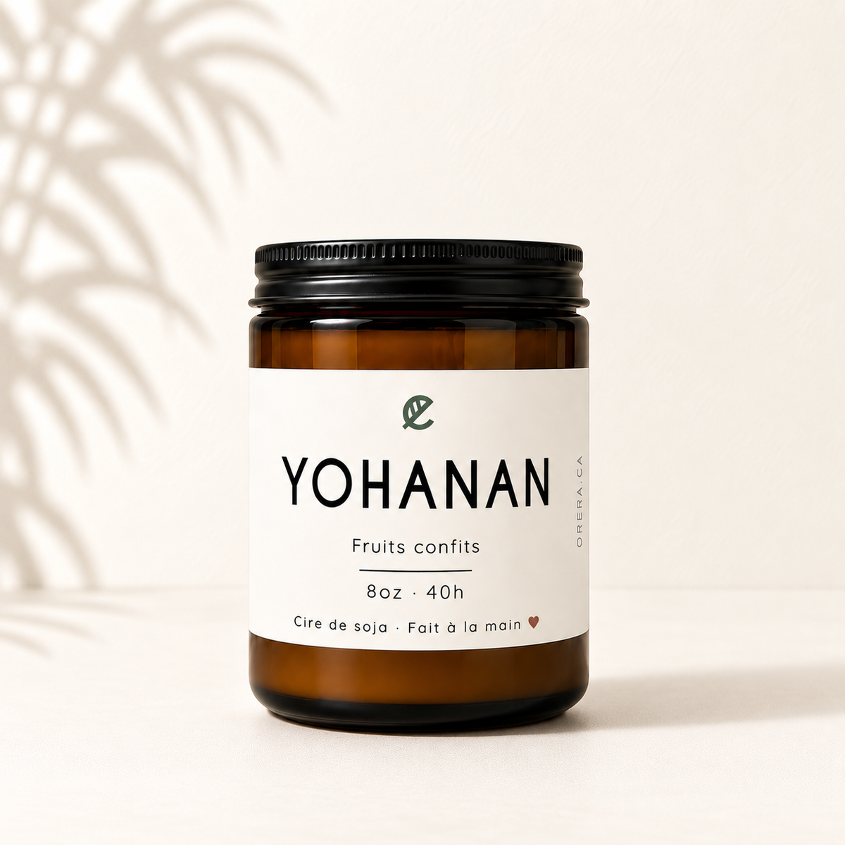 Bougie de soya YOHANAN fruits confits