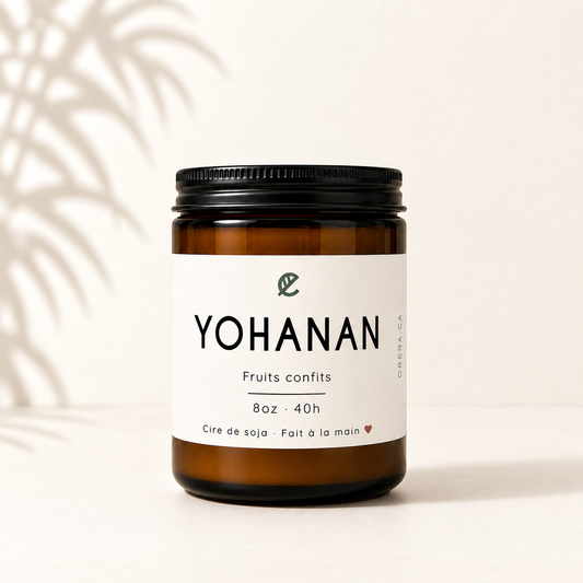 Bougie de soya YOHANAN fruits confits