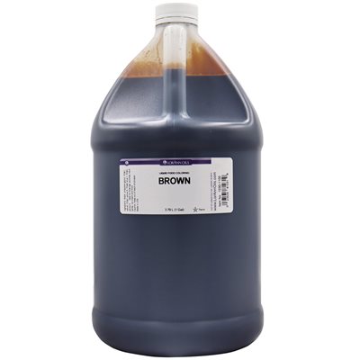 Brown Liquid Food Color - Liquid Food Coloring - 4 oz - 1 Gallon - Ships Free Within Canada on Orders Above CAD $199