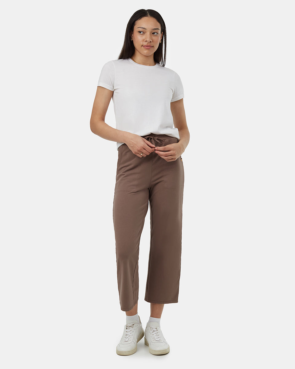 French Terry Wide Leg Sweatpant