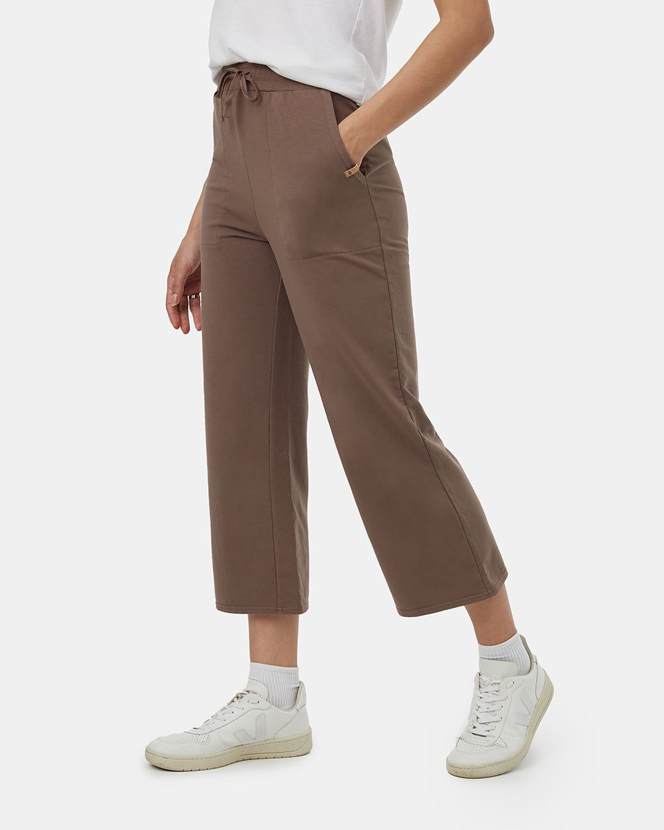 French Terry Wide Leg Sweatpant