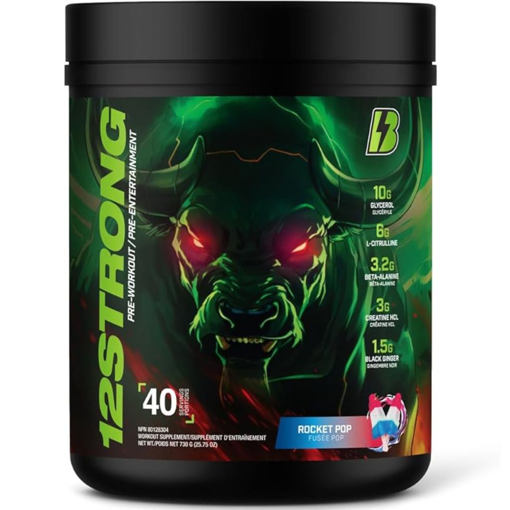 Bull Nutrition 12STRONG PRE-WORKOUT, 40 Servings