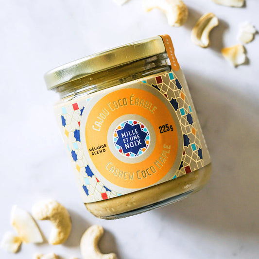 Beurre de cajou, noix de coco et érable*