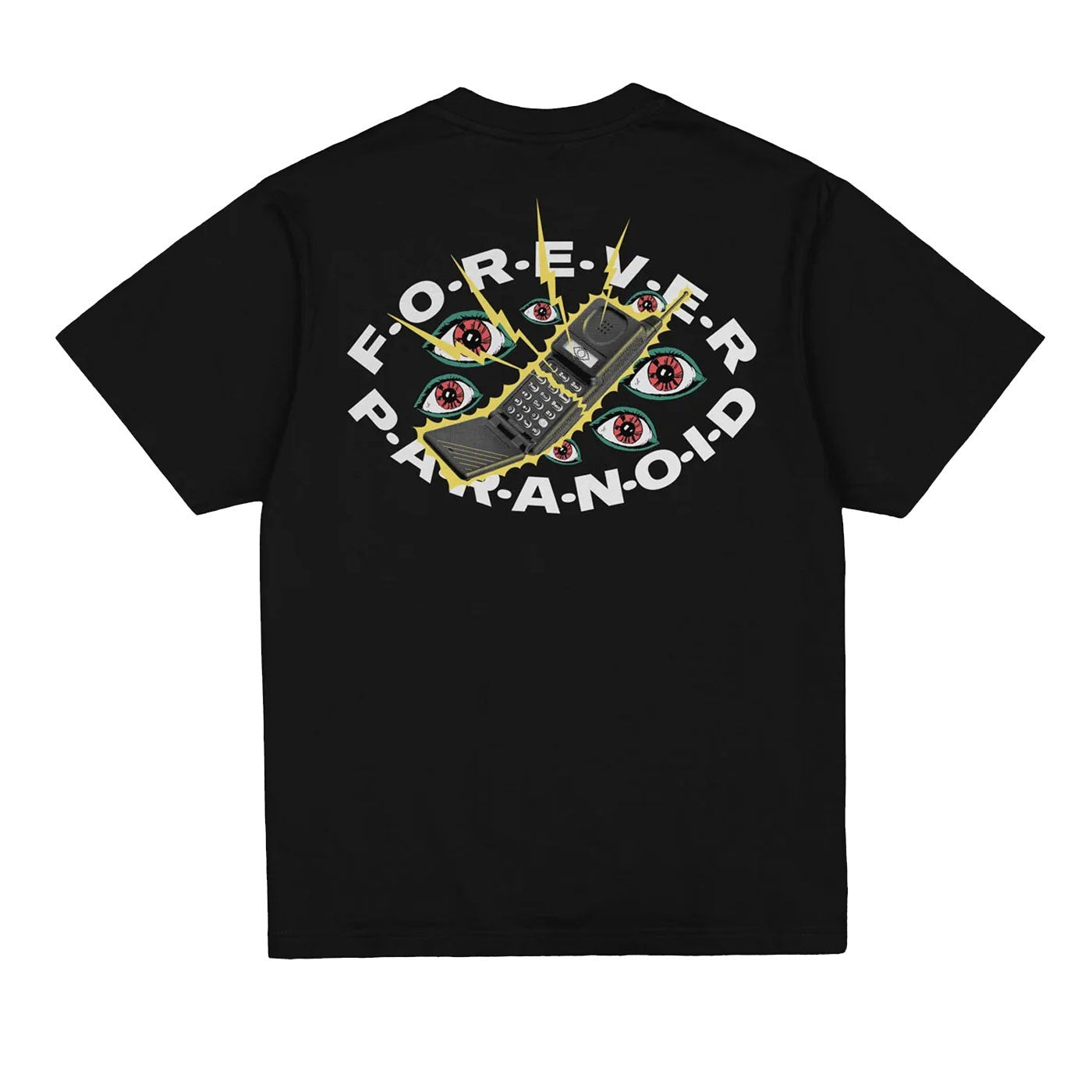 Jacker 'Paranoid' Tee - Black