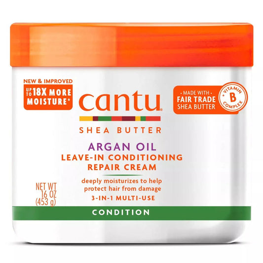 CANTU ARGAN OIL LEAVE-IN CONDITIONER REPAIR CREAM 16OZ
