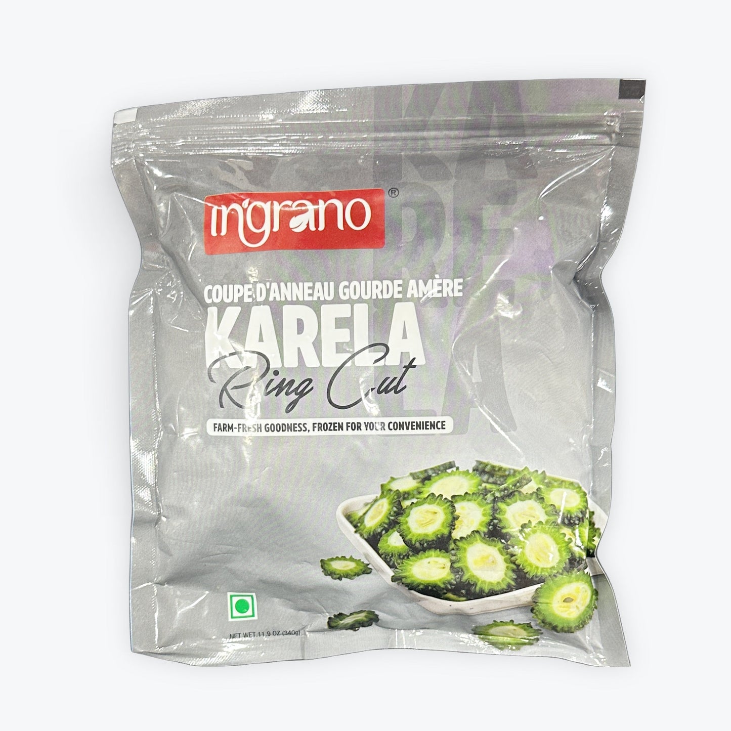 Ingrano Frozen Karela Ring Cut 340g
