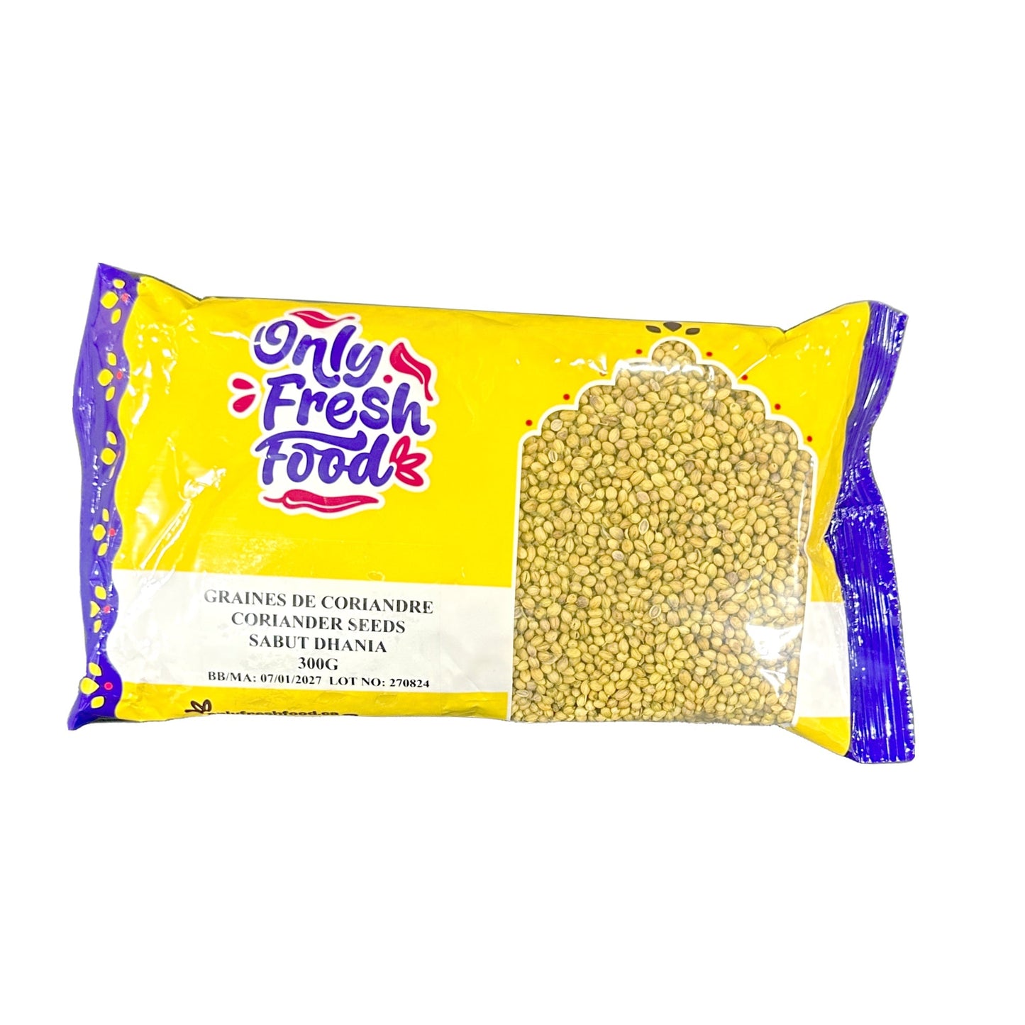 Only Fresh Food Coriander Seeds 300g