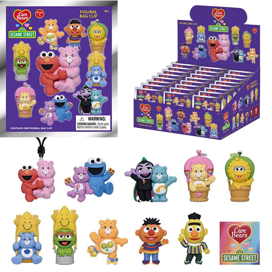 Figurine en Mousse 3D Mystère Bisounours x Rue Sésame (Attache-Sac)