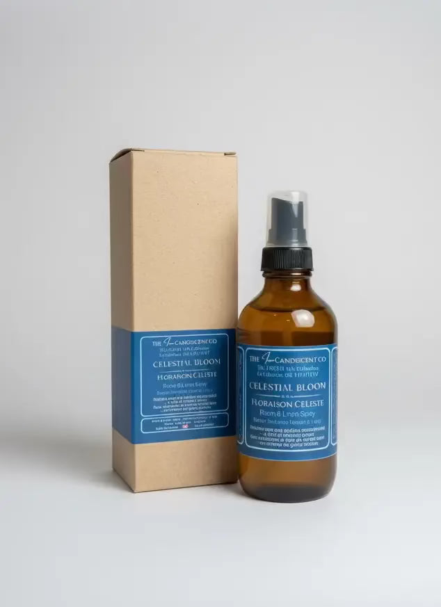 Vaporisateur d’ambiance et literie Celestial Bloom – Rose et ambre, sans alcool