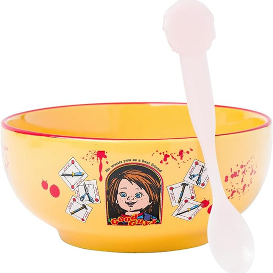 Chucky Good Guys Bol en céramique décoré de sang dans sa boîte