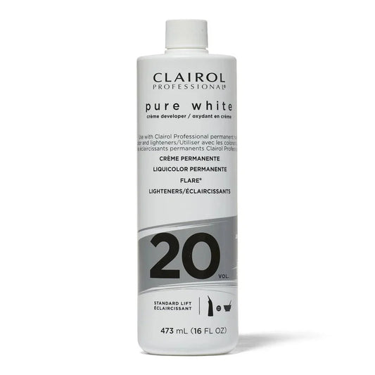 CLAIROL PROFESSIONAL PURE WHITE 2O VOL. CRÈME DEVELOPER 16OZ