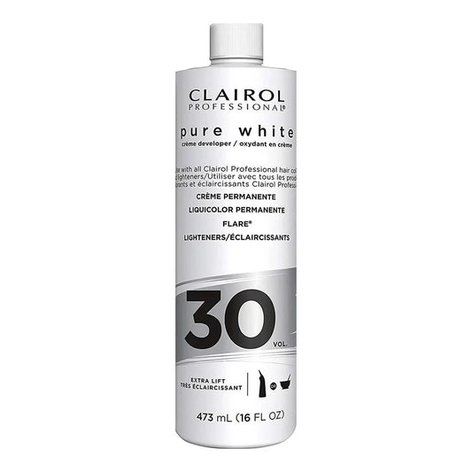 CLAIROL PROFESSIONAL PURE WHITE 3O VOL. CRÈME DEVELOPER 16OZ