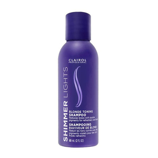 CLAIROL PROFESSIONAL SHIMMER LIGHTS BLONDE TONING SHAMPOO 2OZ