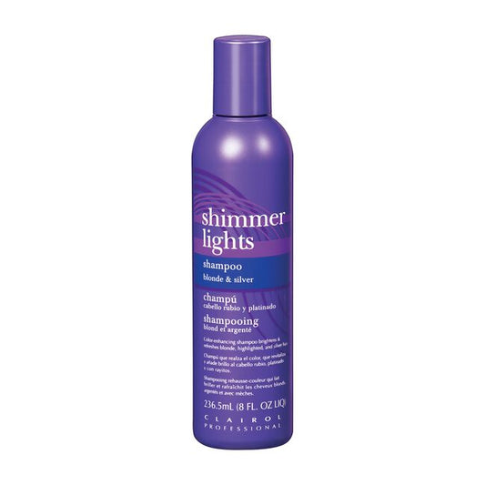 CLAIROL PROFESSIONAL SHIMMER LIGHTS BLONDE TONING SHAMPOO 8OZ