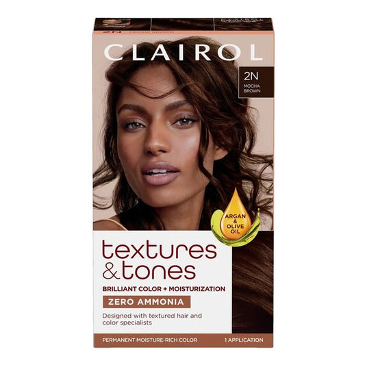 CLAIROL TEXTURES & TONES - 2N DARK BROWN