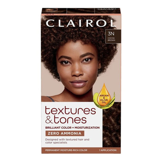CLAIROL TEXTURES & TONES - 3N COCOA BROWN