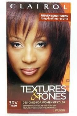 CLAIROL TEXTURES & TONES Permanent Hair Color Kit 3RV PLUM