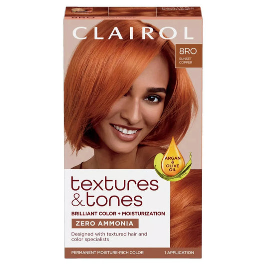 CLAIROL TEXTURES & TONES - 8RO SUNSET COPPER