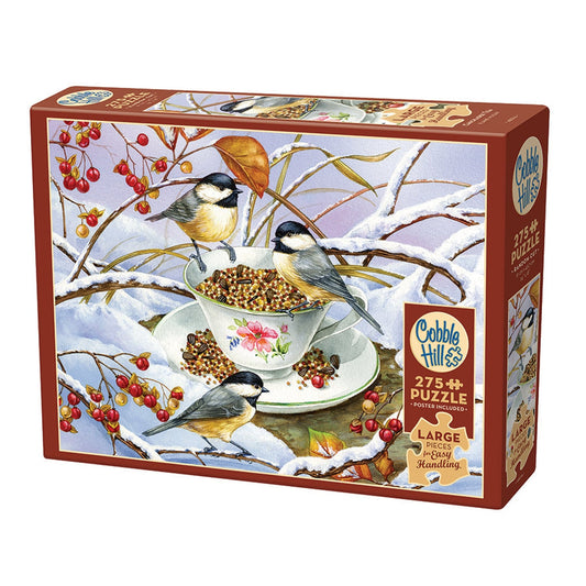 Casse-tête Cobble Hill Chickadee Tea 275 pièces - Manipulation facile