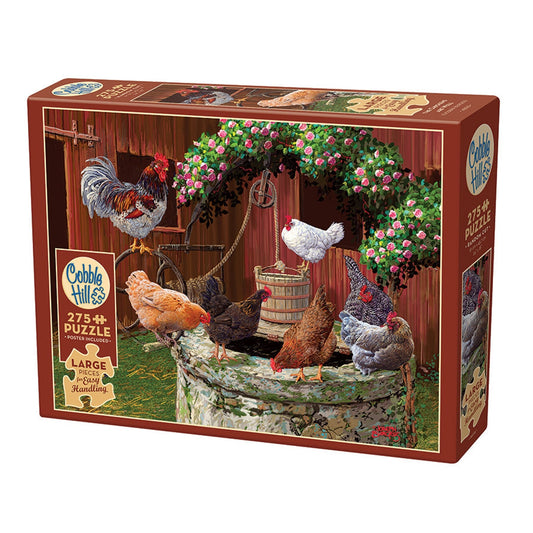 Cobble Hill Les poulets vont bien Puzzle 275 pièces Manipulation facile