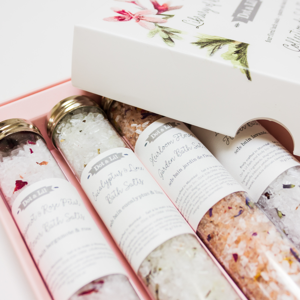 Coffret cadeau - Collection de sels de bain