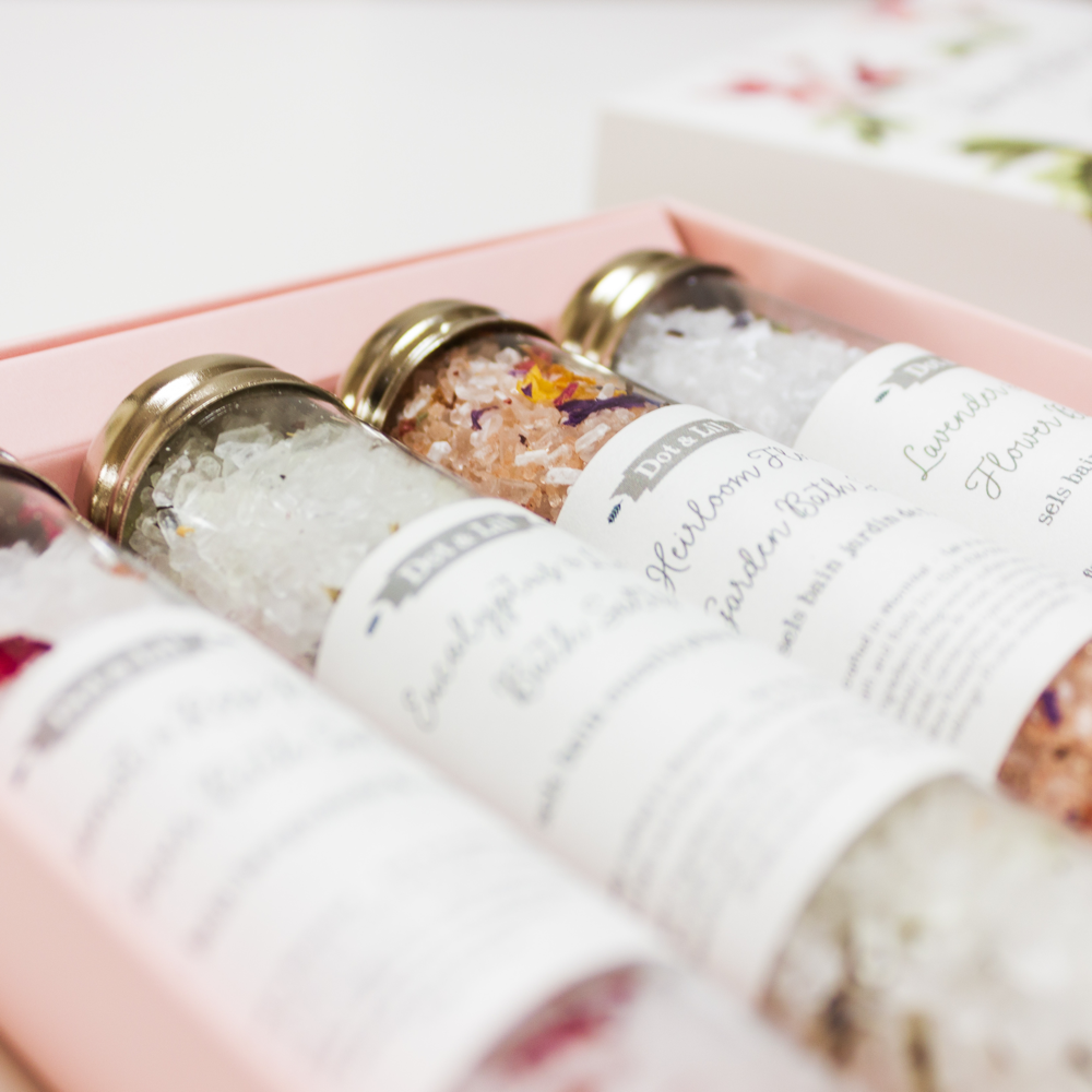 Coffret cadeau - Collection de sels de bain