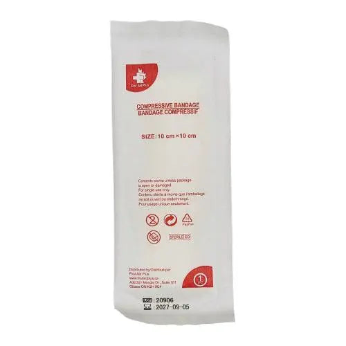 Pansement compressif, 10 x 10 cm