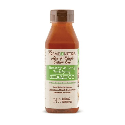 CREME OF NATURE SHAMPOOING FORTIFIANT ALOÈS ET HUILE DE RICIN NOIRE DE JAMAÏQUE 355 ML