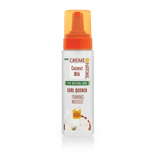 CREME OF NATURE COCONUT MILK CURL QUENCH FOAMING MOUSSE 7oz