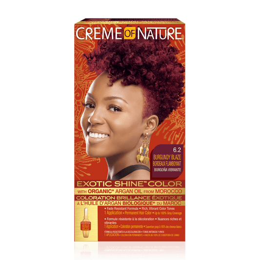 CREME OF NATURE EXOTIC SHINE COLOR  - 6.2 BURGUNDY BLAZE