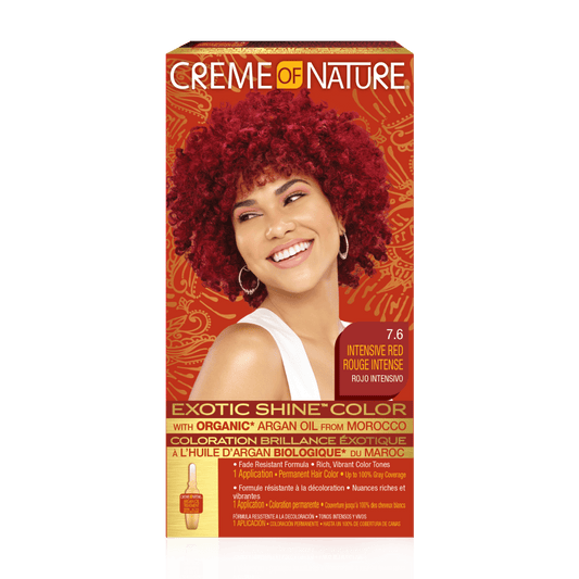 CREME OF NATURE EXOTIC SHINE COLOR - 7.6 INTENSE RED