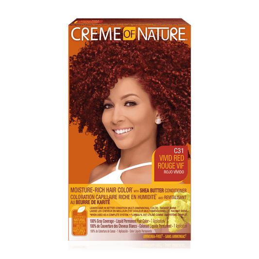 CREME OF NATURE  MOISTURE-RICH HAIR COLOR - C31 VIVID RED