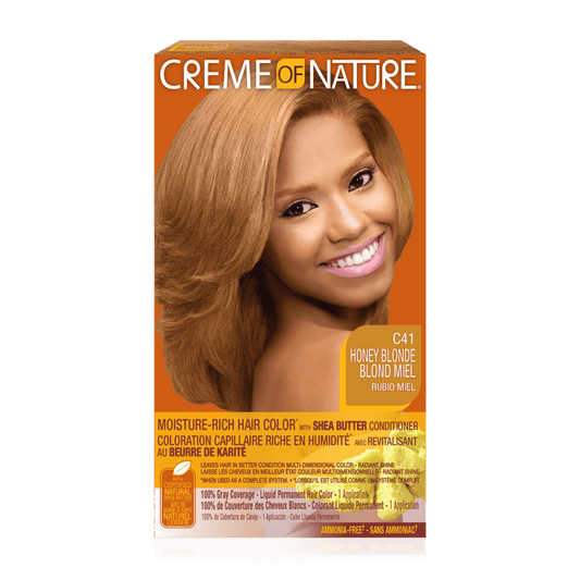 CREME OF NATURE Moisture-Rich Hair Color C41 HONEY BLONDE