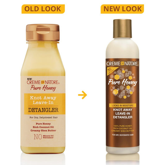CREME OF NATURE PURE HONEY KNOT AWAY LEAVE-IN DETANGLER 8OZ
