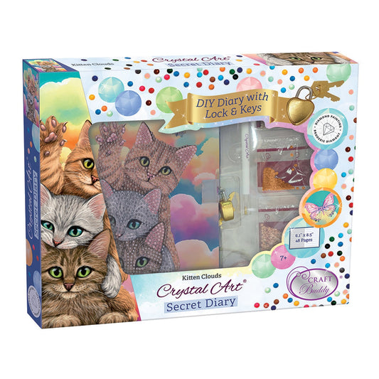 Journal intime Crystal Art - Nuages Chatons
