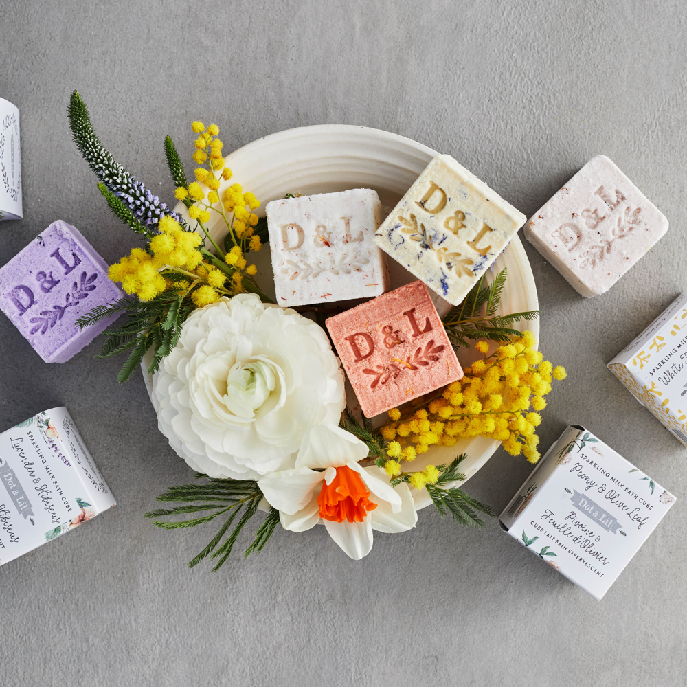 Cube lait de bain effervescent | Choisissez votre fragrance
