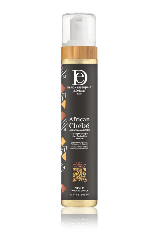 DESIGN ESSENTIALS AFRICAN CHEBE STRENGTHENING & CURL PERFECTING MOUSSE 10OZ
