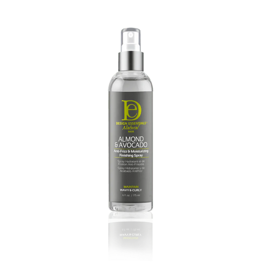 DESIGN ESSENTIALS ALMOND & AVOCADO ANTI FRIZZ & MOISTURIZING FINISHING SPRAY 6OZ