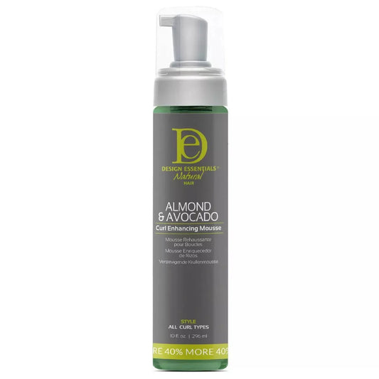 DESIGN ESSENTIALS ALMOND & AVOCADO CURL ENHANCING MOUSSE 10OZ