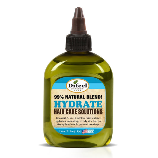 DIFEEL 99% Natural Hair Care Solutions - Hydrate Hair Oil 7.1 oz.