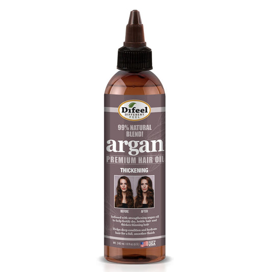 DIFEEL 99% Premium Natural Hair Oil Blend- Thickening with Argan Oil 8 oz