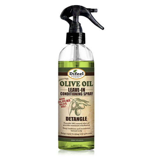 DIFEEL Detangle Leave in Conditioning Spray with 100% Pure Olive Oil 6 oz.