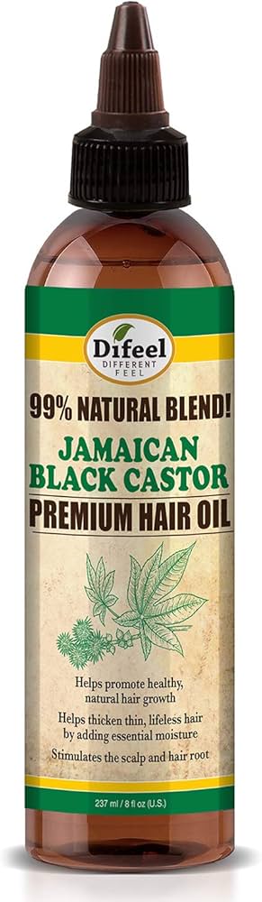 DIFEEL JAMAICAN BLACK CASTOR PREMIUM HAIR OIL 80Z